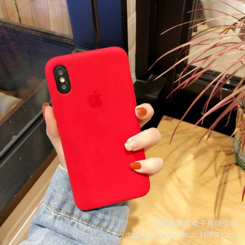 ốp iphone xs chống bẩn​​​​​ màu đỏ (red)