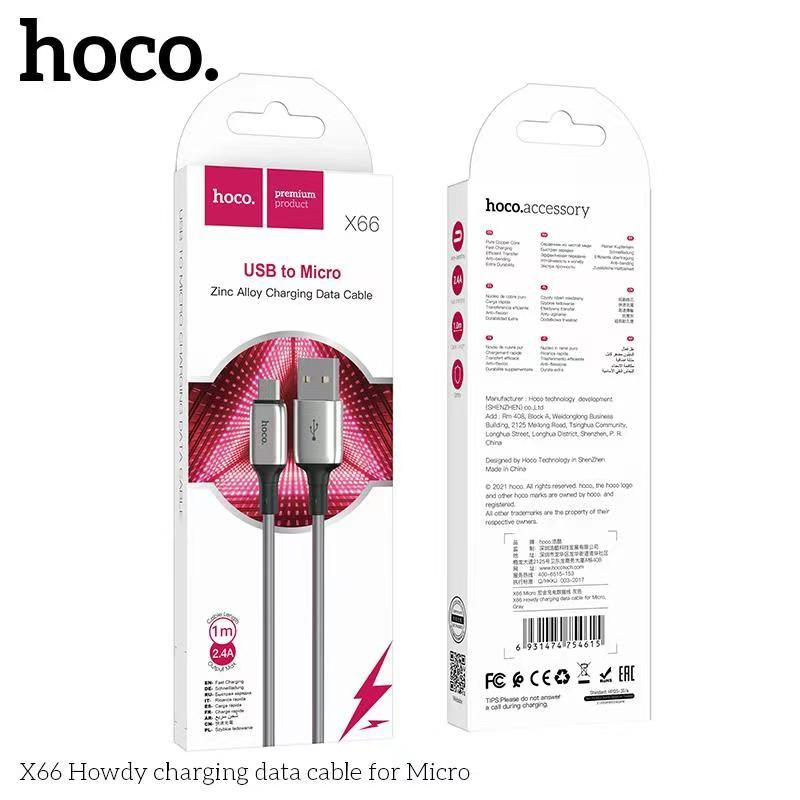 Cáp sạc micro Hoco X66