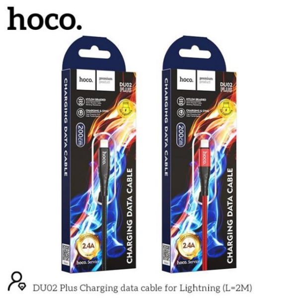 Dây Cáp Sạc Nhanh Lightning Hoco DU02 2m