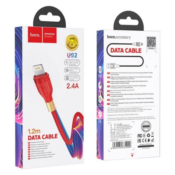 Dây Cáp Sạc Nhanh Lightning Hoco U92