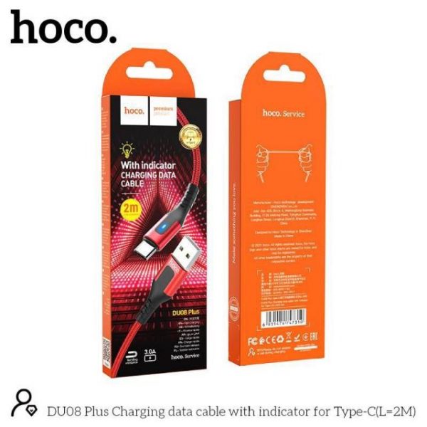 Dây Cáp Sạc Nhanh Typec Hoco DU08 2m