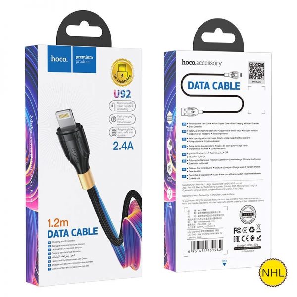 Dây Cáp Sạc Nhanh Lightning Hoco U92